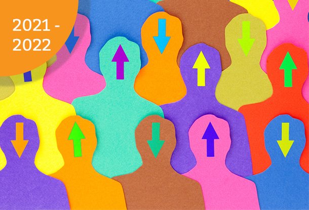 image: abstract heads with arrows (iStockphoto)