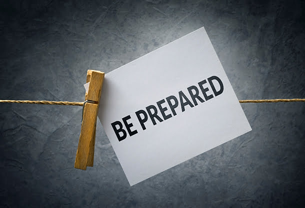 image: note that says "be prepared" (iStockphoto)