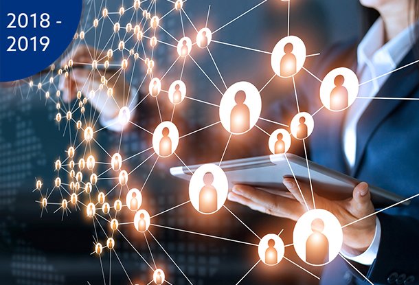 image: Business woman drawing global structure networking and data exchanges (iStockphoto)