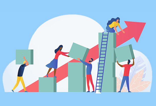 illustration: building together (iStockphoto)