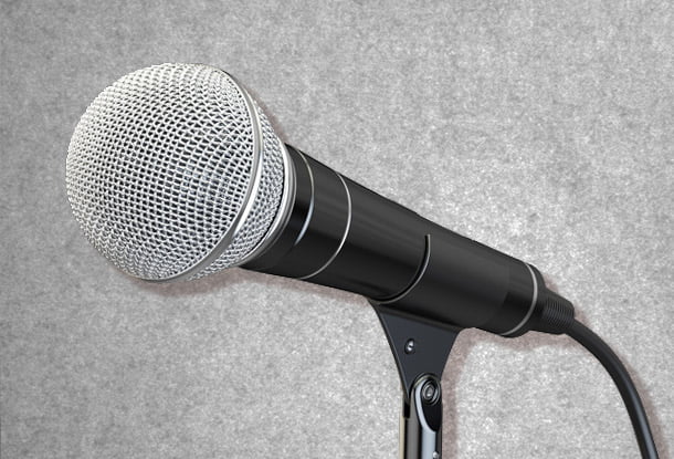 Image shows microphone