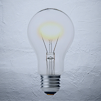 image: lightbulb on plain background (iStockphoto)