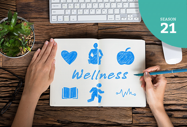 image: hands drawing images of wellness (iStockphoto)