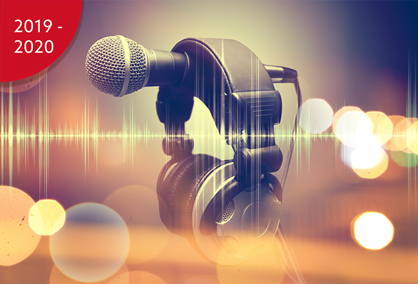 image: microphone and headphones (iStockphoto)