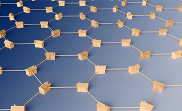 image: array of connected houses (iStockphoto)