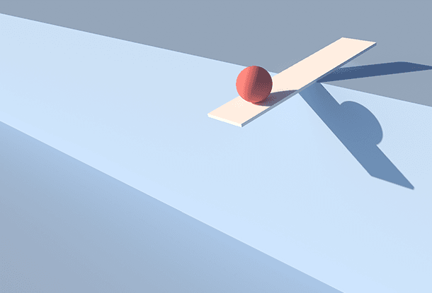 Image: a ball, precariously balanced (iStockphoto)